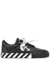 OFF-WHITE VULCANISED STRIPED SOLE LOW-TOP SNEAKERS