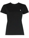 Polo Ralph Lauren Logo-embroidered Knitted T-shirt In Black