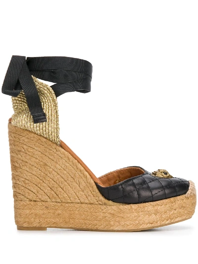 Kurt Geiger Karmen 120mm Platform Espadrilles In Black