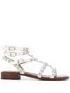 SAM EDELMAN STUDDED STRAPPY SANDALS