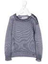 BABY DIOR STRIPED KNITTED TOP