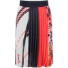 MSGM MULTICOLOR SKIRT WITH LOGOS FOR GIRL,022201 200
