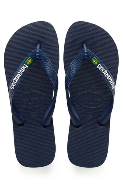 Havaianas Brazil Flip Flop In Navy Blue