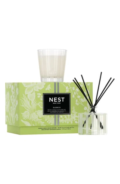 Nest Fragrances Petite Candle & Diffuser Set In Bamboo