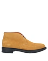 Santoni Ankle Boots In Yellow