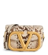 VALENTINO GARAVANI GARAVANI SMALL PYTHON SUPERVEE CROSS-BODY BAG,15327488