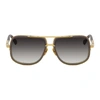 DITA GREY & GOLD MACH-ONE SUNGLASSES