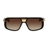 DITA DITA BLACK AND GOLD MACH-EIGHT SUNGLASSES