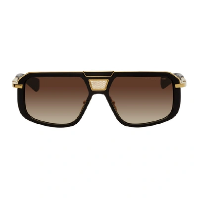 Dita Black And Gold Mach-eight Sunglasses In Matblk