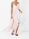 OFF-WHITE THE WEBSTER X OFF-WHITE EXCLUSIVE BRUSHED-PATTERN DRAPED DRESS PINK