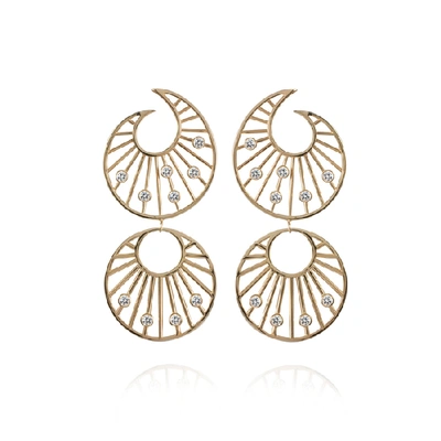 Apples & Figs 24k Gold Vermeil Eclipse Earrings