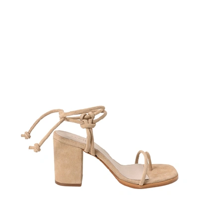 Alohas Grace Heeled Sandals In Beige