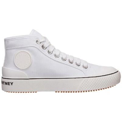 Stella Mccartney + Net Sustain Organic Cotton-canvas High-top Sneakers In White