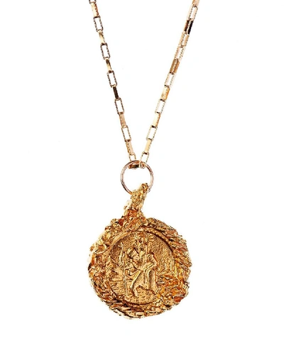 Alighieri Gold-plated St Christopher Necklace