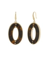 LAUNDRY BY SHELLI SEGAL TORTOISE DROP PAVE STONES EARRING
