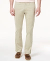 Tommy Bahama Boracay Straight Leg Flat Front Pants In Khaki