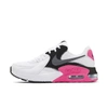 Nike Women's Air Max Excee Casual Sneakers From Finish Line In White,black,hyper Pink,cool Grey