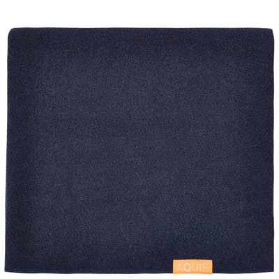 Aquis Lisse Luxe Hair Towel - Stormy Sky