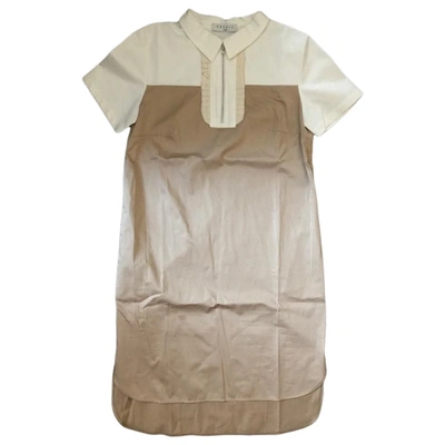 Pre-owned Sandro Spring Summer 2020 Mini Dress In Beige