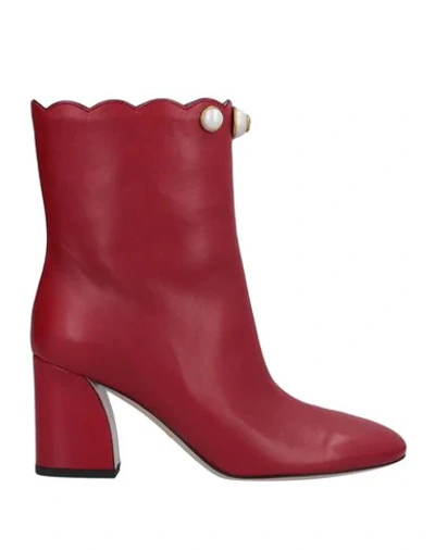 Gucci Ankle Boot In Red