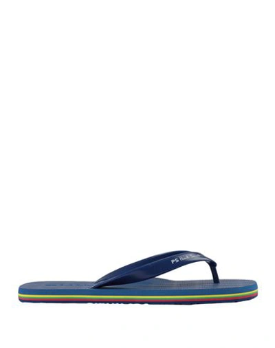 Ps By Paul Smith Toe Strap Sandals In Dark Blue