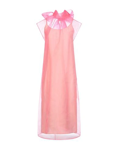Prada Midi Dress In Pink