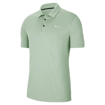 Nike Men's Football Polo In Pistachio Frost,black,white