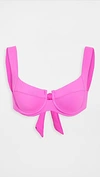 L*SPACE L*SPACE CAMELLIA BIKINI TOP BRIGHT FUCHSIA,LSPCE41050