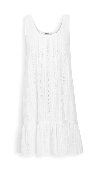 Madewell Pintuck Sleep Dress In Lighthouse