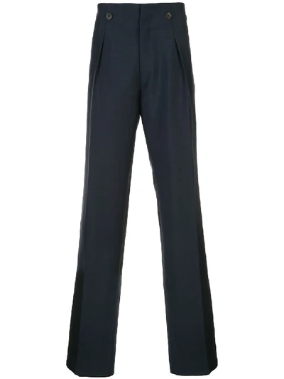 Lanvin Tailored Straight-leg Trousers In Blue