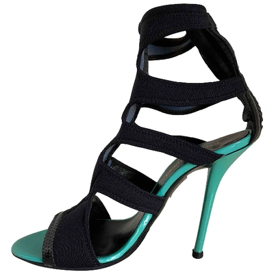 Pre-owned Emilio Pucci Cloth Heels In Black