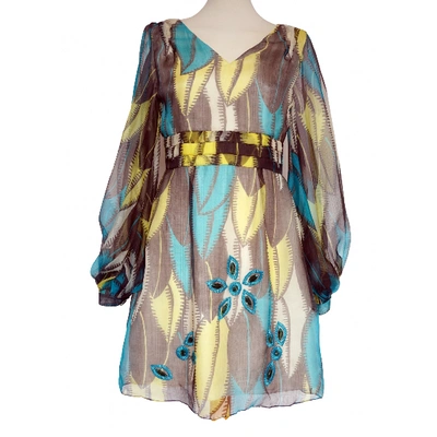 Pre-owned Matthew Williamson Silk Mid-length Dress In Multicolour