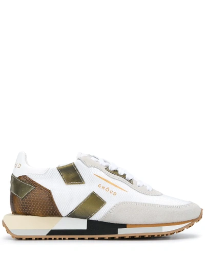 Ghoud Colour-block Trainers In White