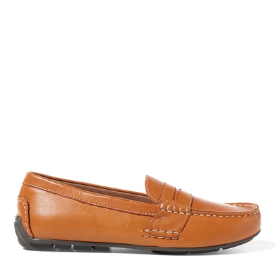 Polo Ralph Lauren Kids' Telly Leather Penny Loafer In Tan