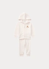Polo Ralph Lauren Baby Girl's 2-piece Polo Bear Hoodie & Joggers Set In Delicate Pink
