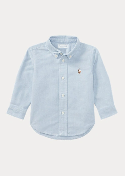 Polo Ralph Lauren Baby Boy's Cotton Oxford Sportshirt In Blue