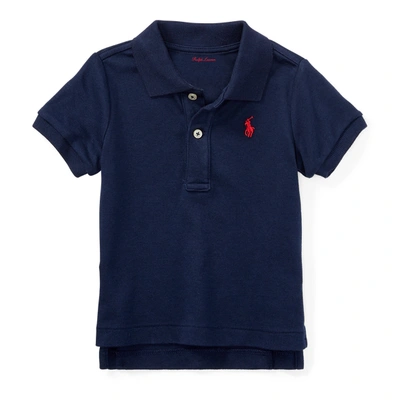 Ralph Lauren Babies' Cotton Logo Polo Shirt (3-24 Months) In Blue