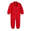 Polo Ralph Lauren Soft Cotton Polo Coverall In Rl Red