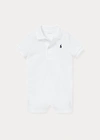 Polo Ralph Lauren Baby Boys Cotton Short Sleeved Polo Shortall In White