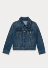 Polo Ralph Lauren Toddler Girls Denim Trucker Jacket In Marcella Wash
