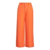 Ralph Lauren Linen-blend Wide-leg Pant In Dusk Orange