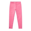 Polo Ralph Lauren Stretch Cotton Jersey Legging In Bright Pink/pink Jewel