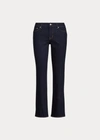 Ralph Lauren Low-rise Straight Curvy Jean In Dark Rinse