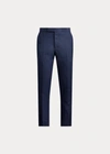 Polo Ralph Lauren Men's Flat-front Linen Trousers In Navy