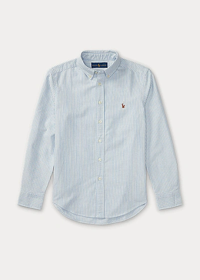 POLO RALPH LAUREN STRIPED COTTON OXFORD SHIRT,0038934717