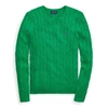 Polo Ralph Lauren Cable-knit Cotton Sweater In Green