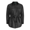 Polo Ralph Lauren Belted Linen Shirt In Polo Black
