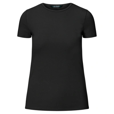 Lauren Ralph Lauren Cotton-blend T-shirt In Polo Black