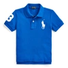 Polo Ralph Lauren Big Pony Cotton Mesh Polo In Pacific Royal