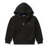 Polo Ralph Lauren Cotton-blend Zip-up Hoodie In Polo Black